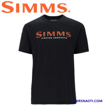 Футболка Simms Simms Logo T-Shirt Jet Black